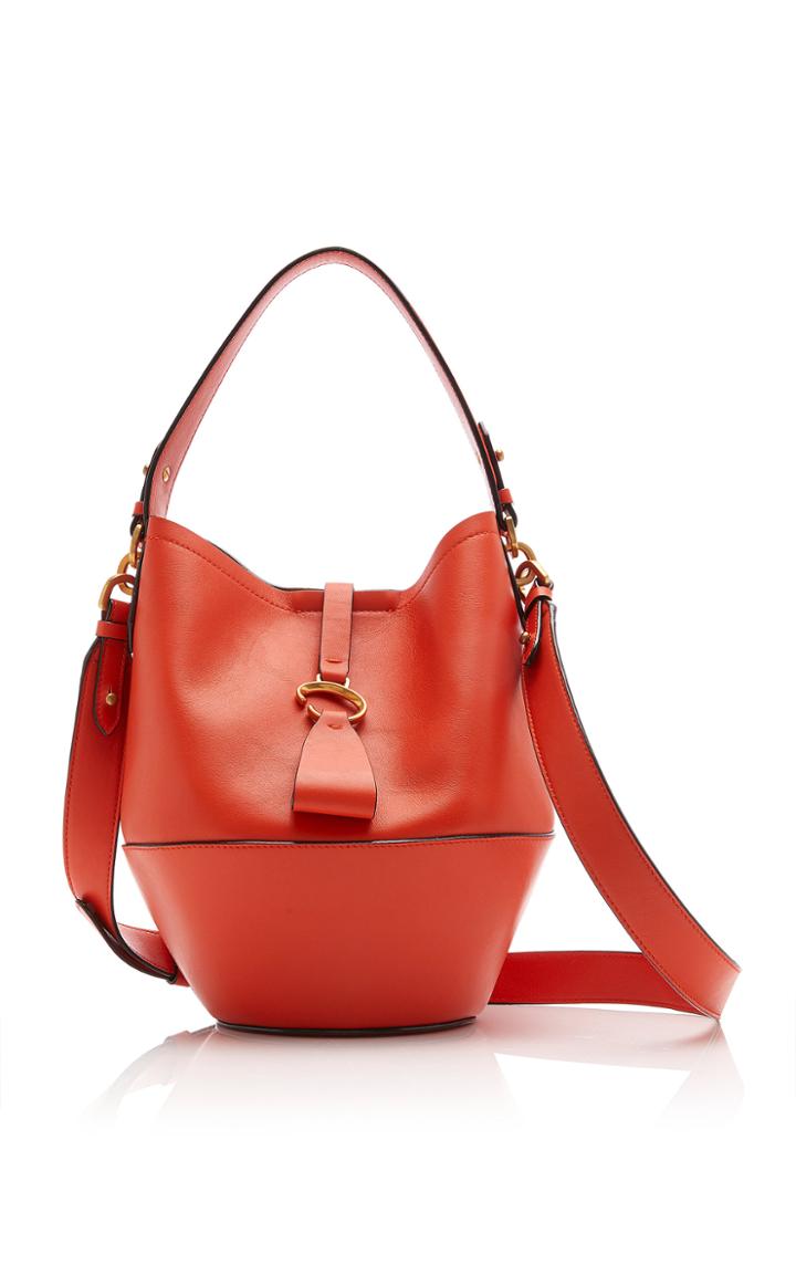 Moda Operandi Oscar De La Renta Verdict Leather Bucket Tote