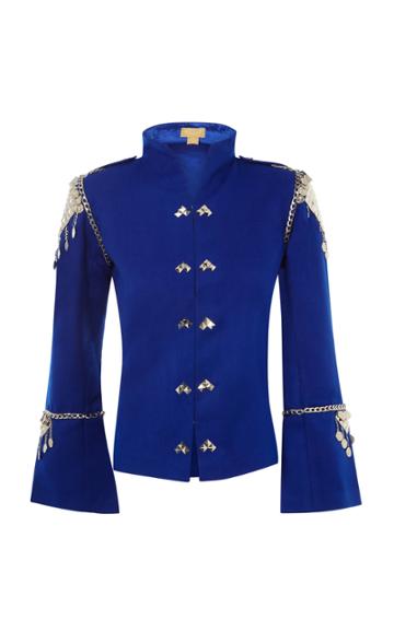 Nadya Shah Lydia Cobalt Wool Jacket