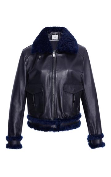 Maison Pre Leather Bomber Jacket