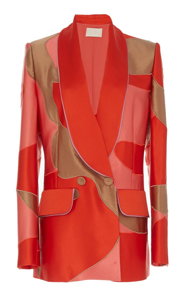Peter Pilotto Satin Patchwork Blazer