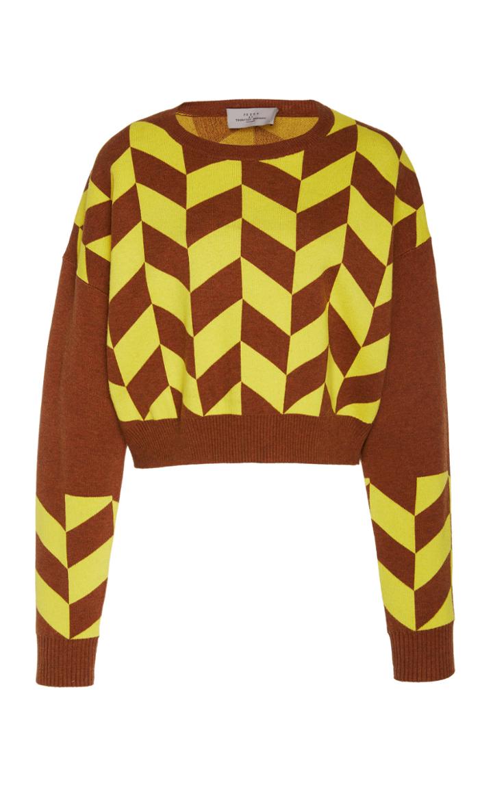 Preen By Thornton Bregazzi Kora Herringbone Sweater