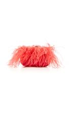 Giambattista Valli Satin And Ostrich Clutch