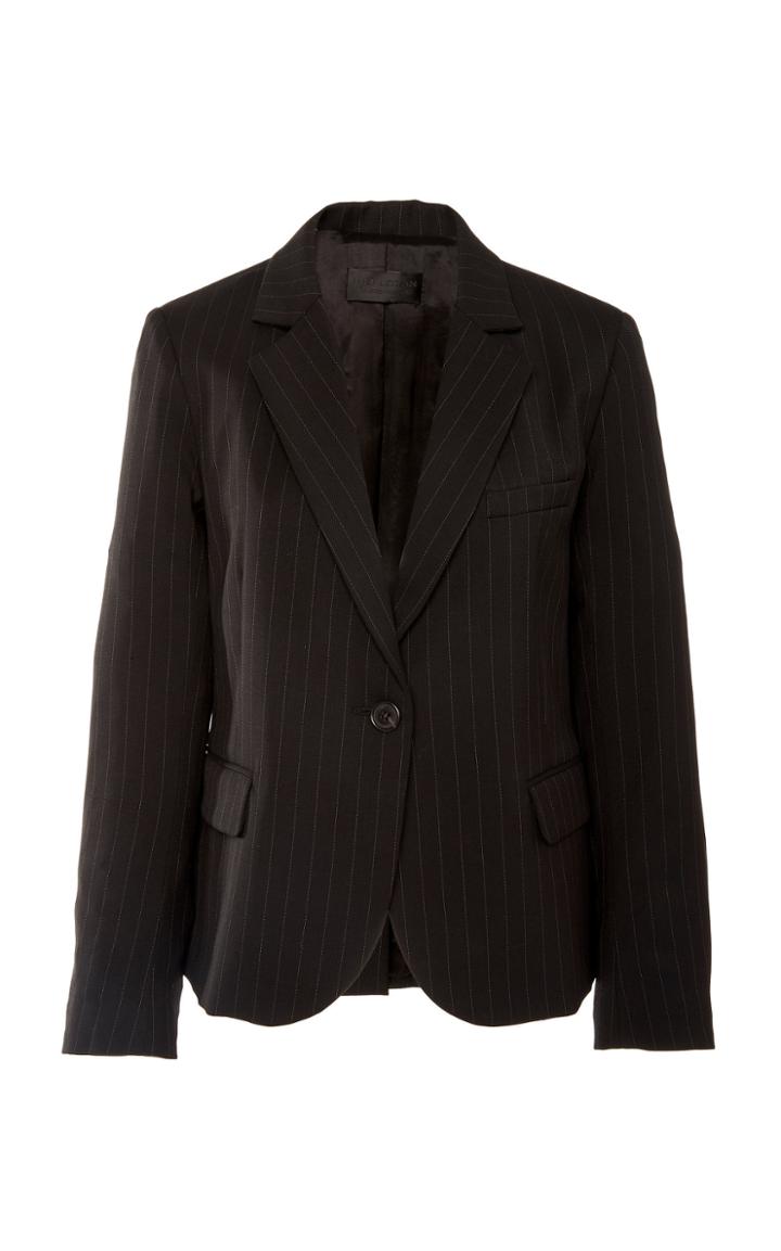Nili Lotan Julietta Tailored Pinstriped Wool-blend Blazer
