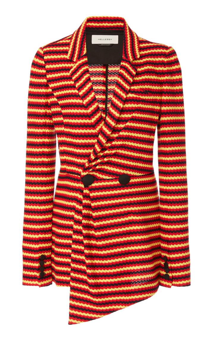 Hellessy Monroe Draped Asymmetric Cotton Jacket