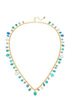 Loulou De La Falaise 24k Gold-plated Stone And Turquoise Necklace