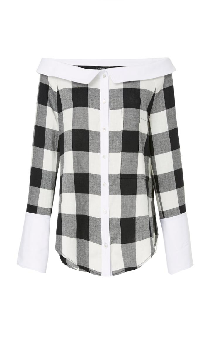 Marissa Webb Amy Plaid Blouse