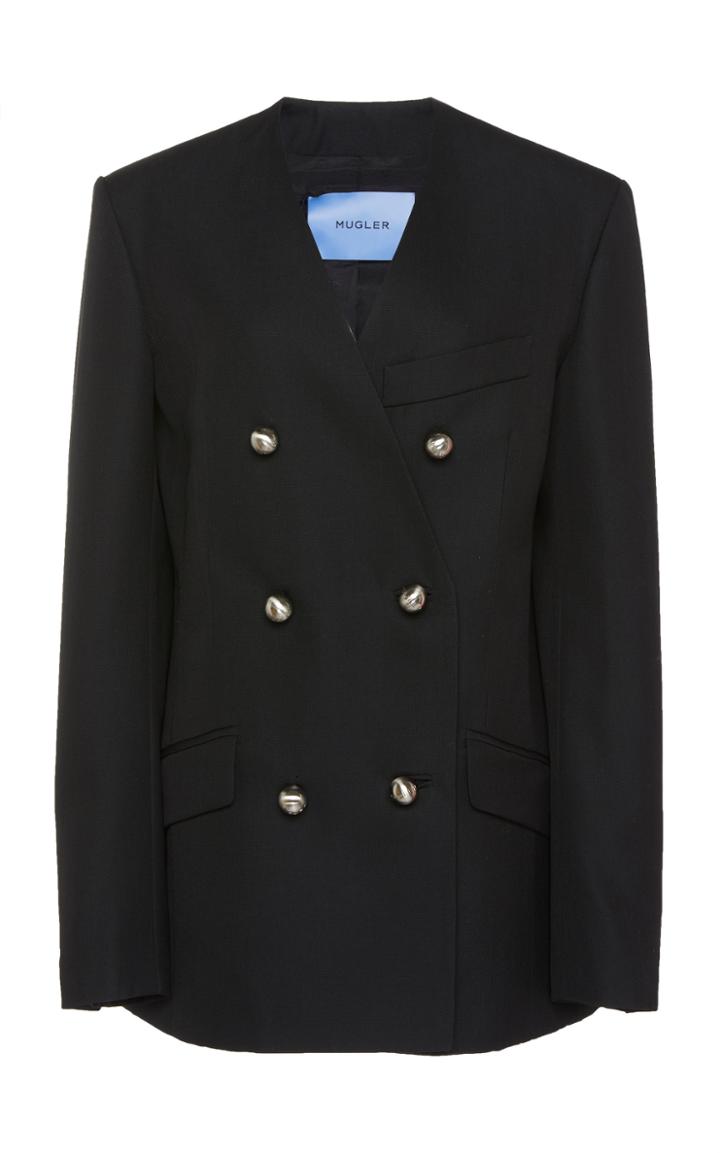 Mugler Wool Tailoring Double-breasted Jacket