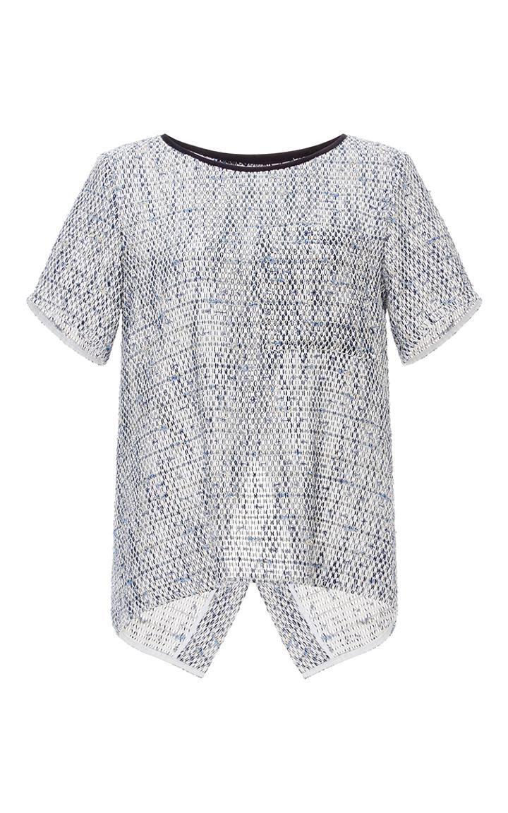 Tome Split Back Tweed Tee