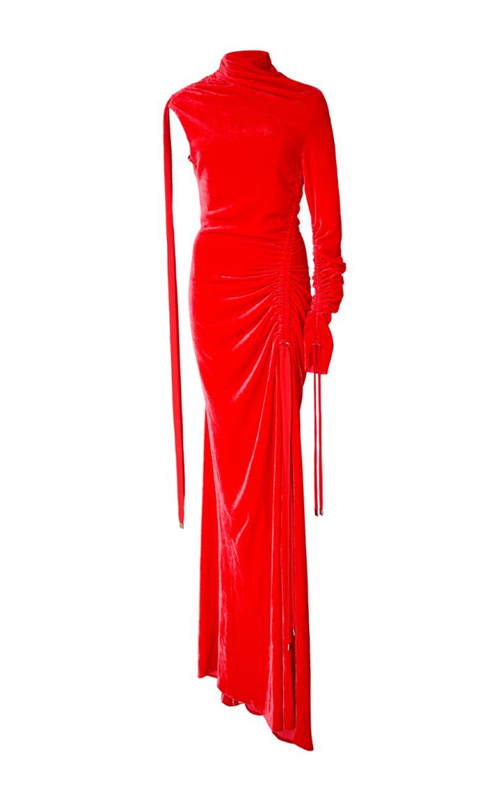 Monse Velvet Drawstring Gown