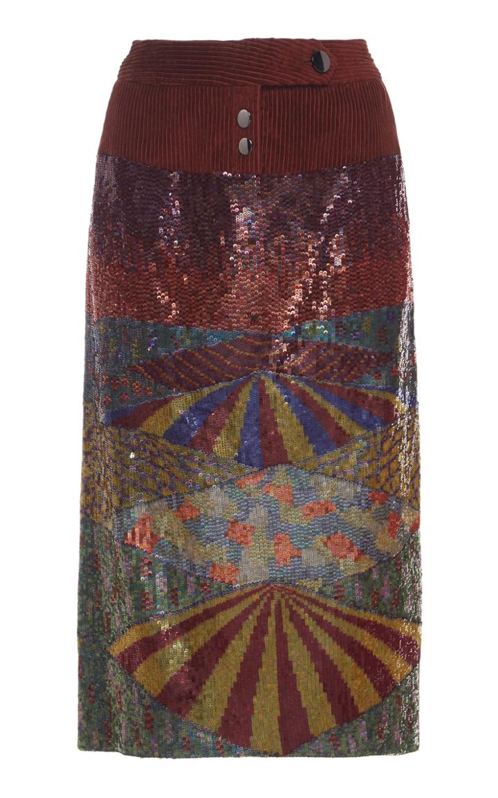 Rahul Mishra Gouden Sequin Skirt