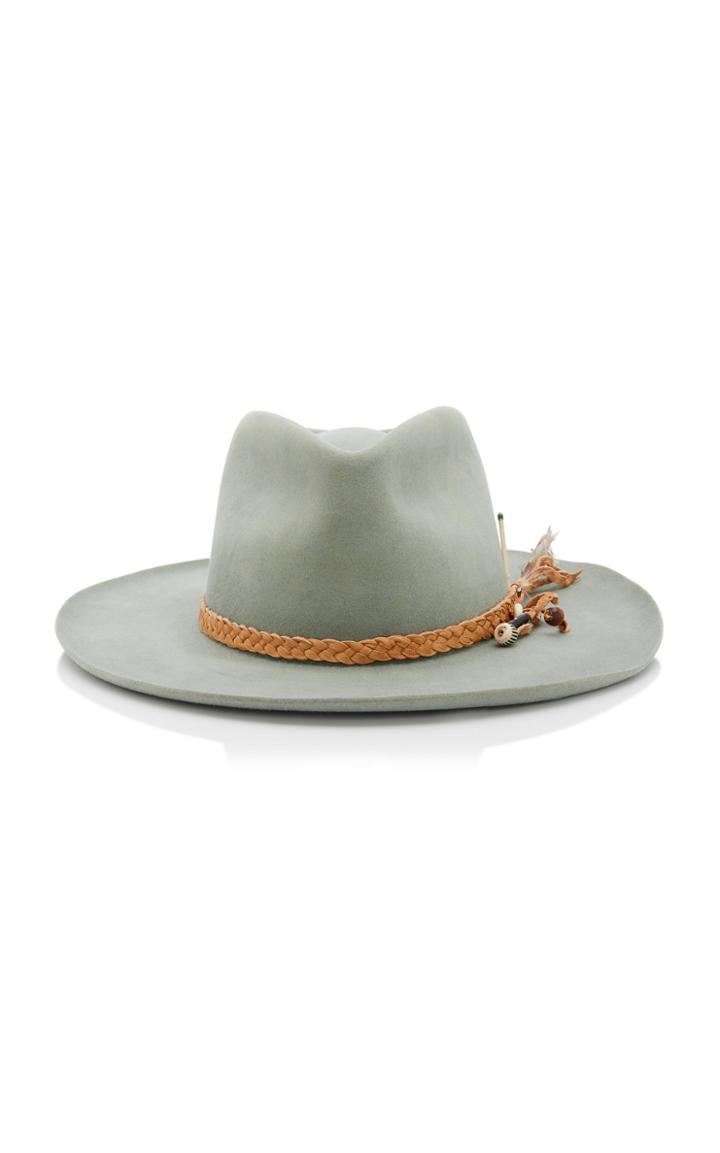 Nick Fouquet Reef Road Embellished Felt Fedora Size: 7