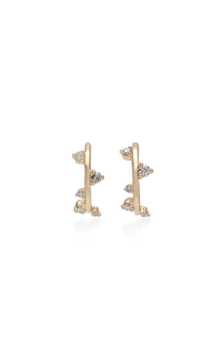 Sophie Ratner Scatter Mini 14k Gold Hoop Earrings