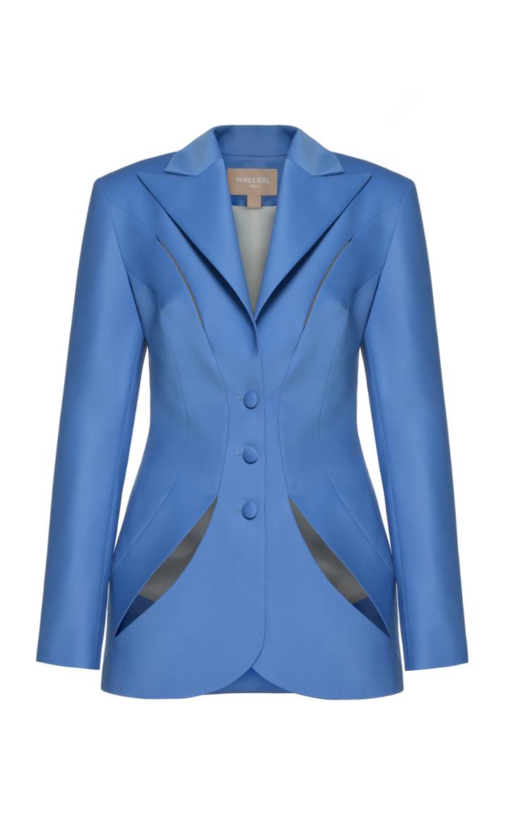 Moda Operandi Matriel Tropical Wool Panel Blazer