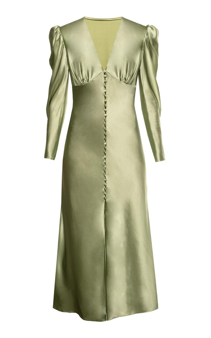 Anna October Trankility Silk Midi Dress