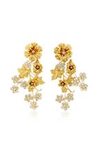 Jennifer Behr Viola Gold-plated Swarovski Crystal Earrings