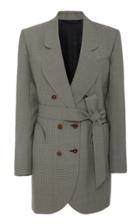 Blaz Milano Tonino Sunshine Belted Wool-crepe Blazer