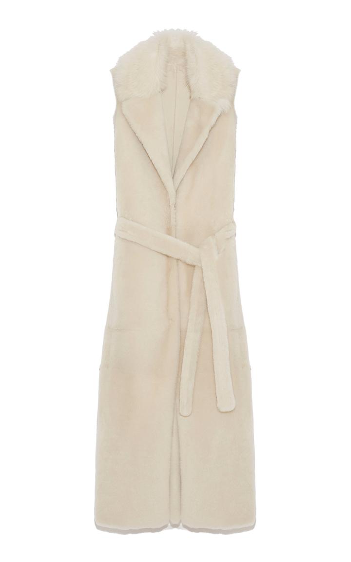 Yves Salomon Paris Belted Fur Vest