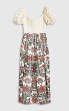Moda Operandi Brock Collection Salvina Macram And Floral Taffeta Midi Dress