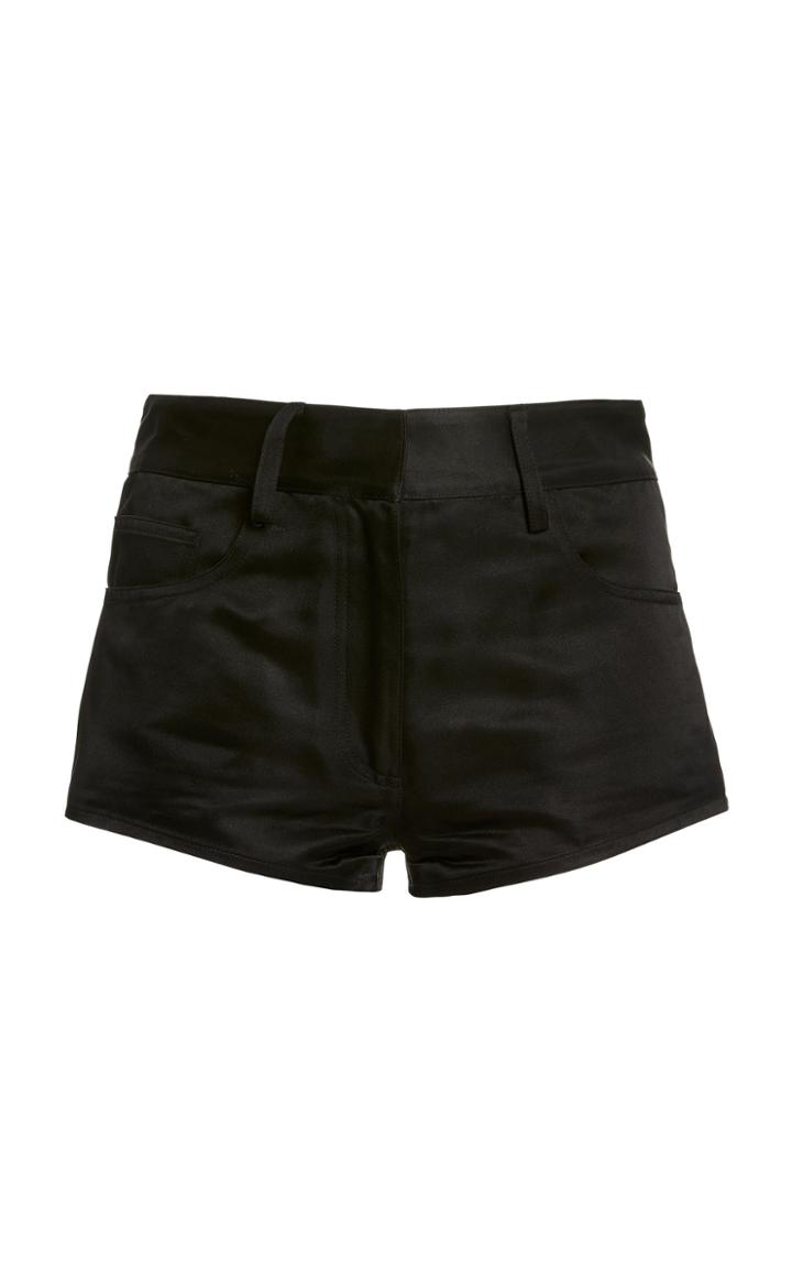 Moda Operandi Brandon Maxwell Silk Mini Shorts