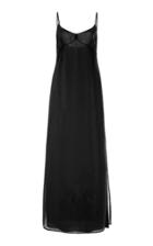 Philosophy Di Lorenzo Serafini Jewel-embellished Front-slit Georgette Gown