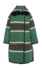 Moda Operandi Philosophy Di Lorenzo Serafini Striped Wool-blend Coat