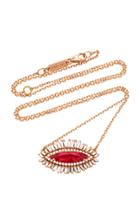 Suzanne Kalan One-of-a-kind 18k Rose Gold Rhodonite And Diamond Necklace