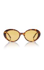 Oliver Peoples The Row Parquet Oval-frame Acetate Sunglasses