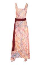 Mafalda Von Hessen Bias Cut V-neck Dress