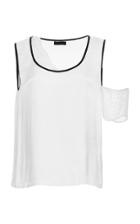 Maki Oh Vest Top With Wavy Arm Detail