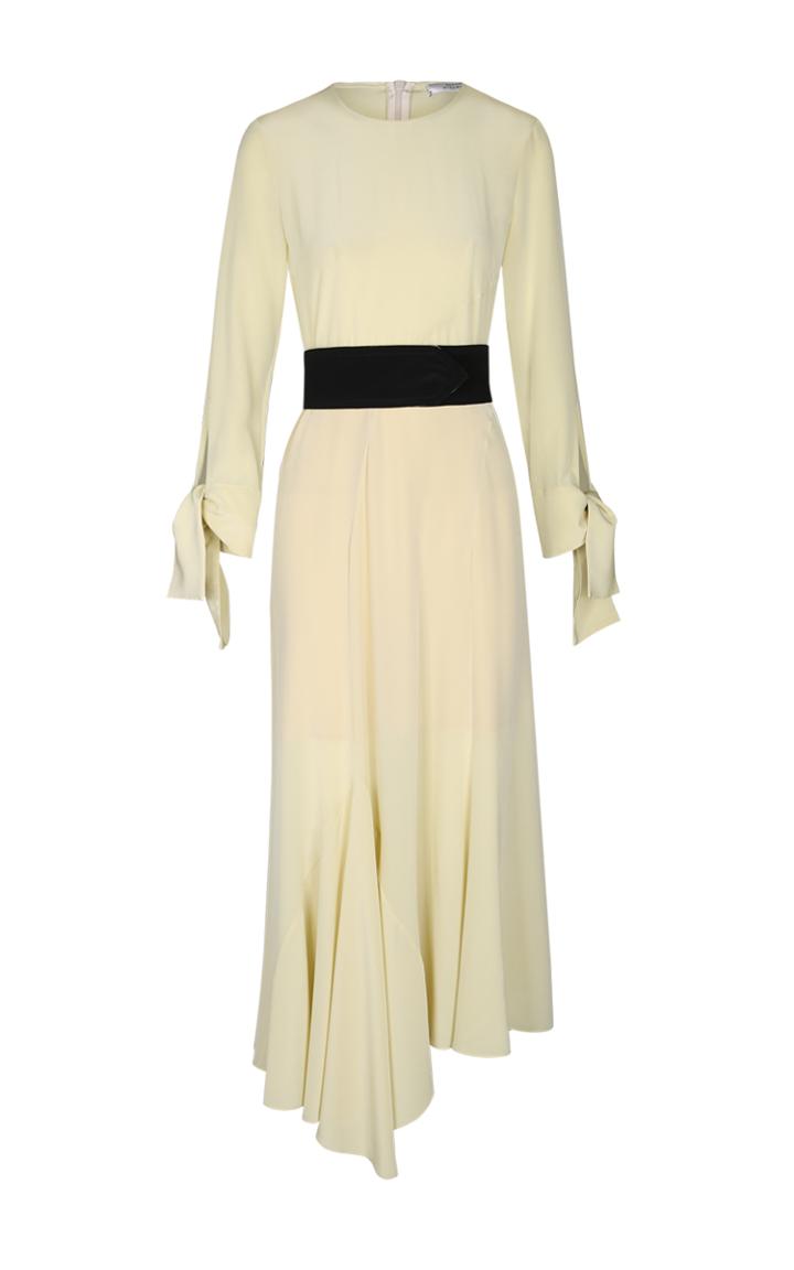 Dorothee Schumacher Moving Emotion Tie Sleeves Midi Dress