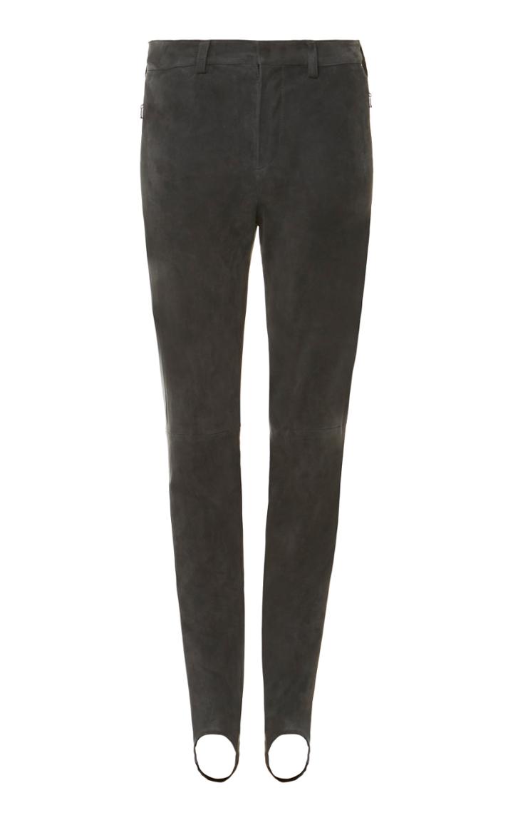 Bogner Sport Carla Stretch-suede Stirrup Pants Size: 4