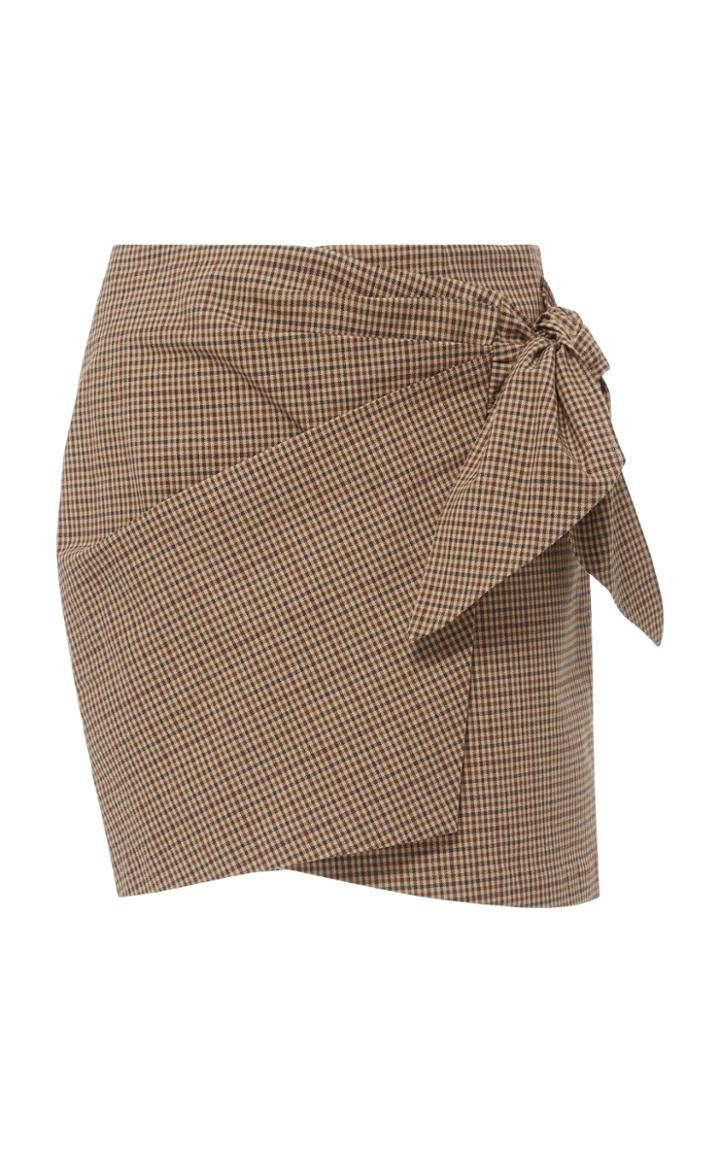 Isabel Marant Toile Ninon Gingham Wrap Mini Skirt