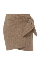Isabel Marant Toile Ninon Gingham Wrap Mini Skirt