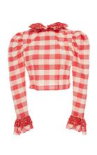 Batsheva Ruffled Cotton Prairie Top