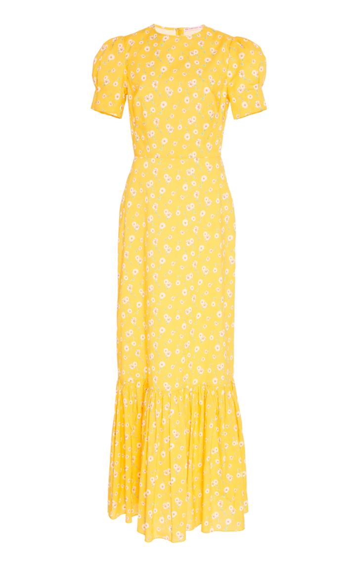 The Vampire's Wife The Juno Printed Cotton Maxi Dress