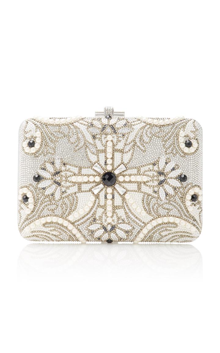 Judith Leiber Couture Pearly Cross Clutch