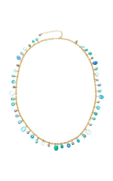 Loulou De La Falaise Pebble And Turquoise Necklace