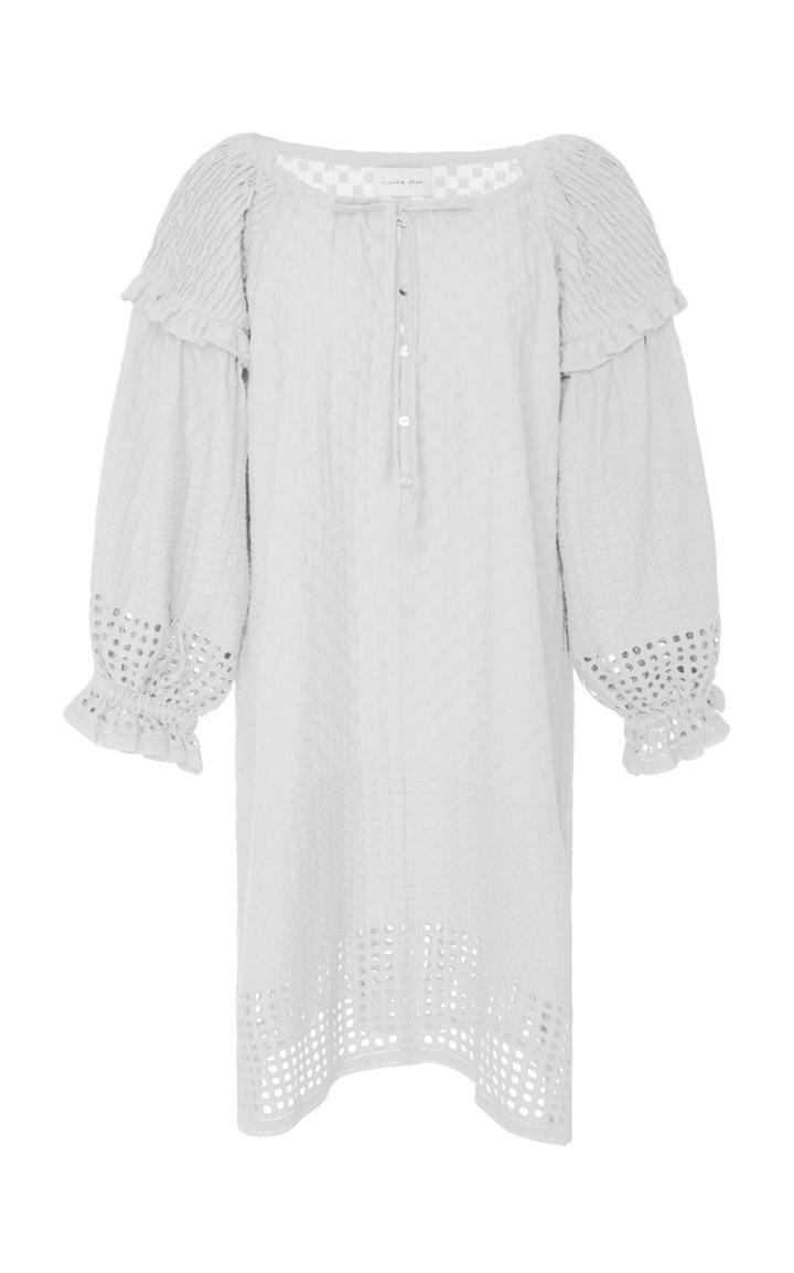 Innika Choo Ruffle Smock Midi Dress