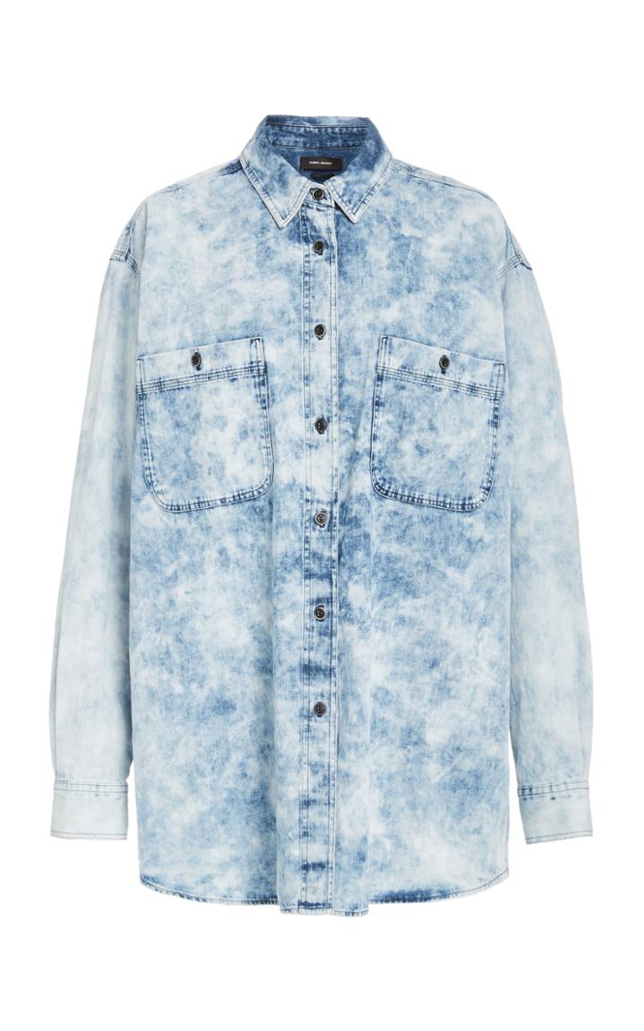Isabel Marant Toile Lynton Distressed Cotton Top
