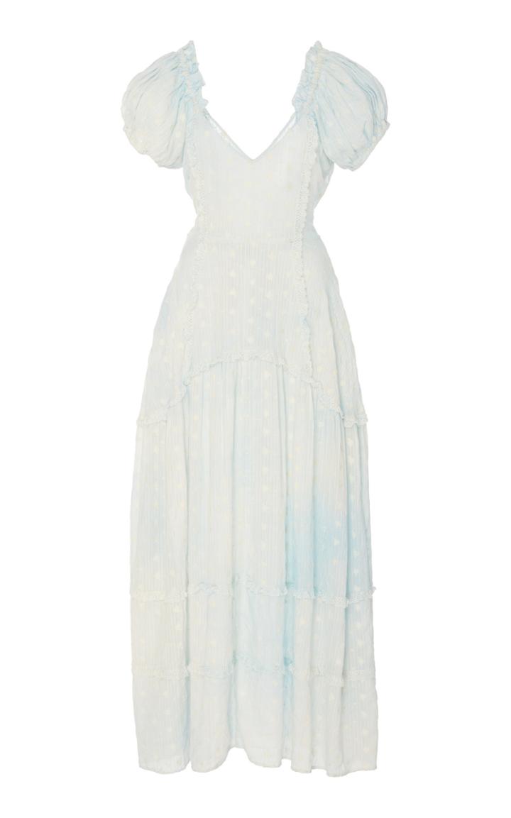 Moda Operandi Loveshackfancy Jeanette Cotton Maxi Dress Size: 00