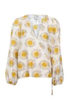 Moda Operandi Baum Und Pferdgarten Mannon Silk Sunflower Blouse Size: 34