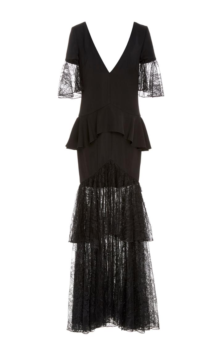 Adeam Lace Tiered Gown