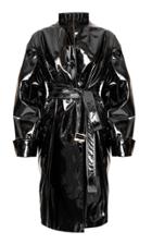 Alexandre Vauthier Coated Vinyl Leather Trench Coat