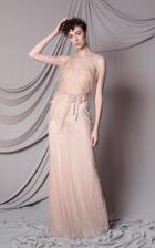 Moda Operandi Marco & Maria Nude Crystal Sleeveless Dress
