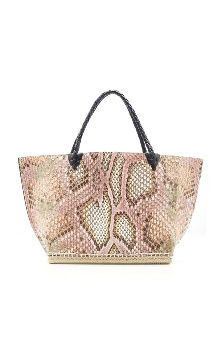 Altuzarra Espadrille Small Python Tote