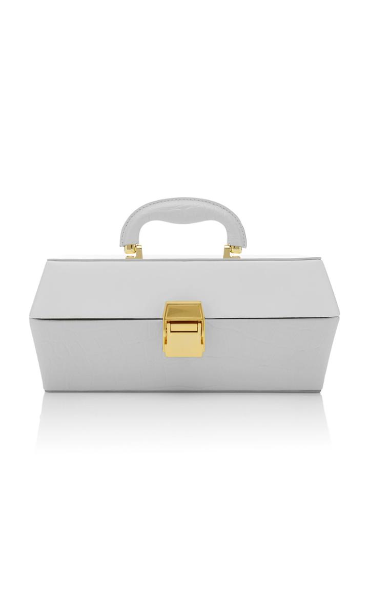 Staud Lincoln Croc-effect Leather Bag