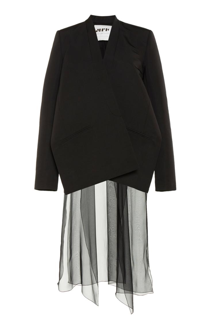 Moda Operandi Maison Rabih Kayrouz Drape-accented Faille Blazer Size: 34