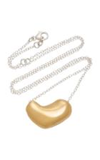 Agmes Small Sculpted Heart Gold-vermeil Necklace