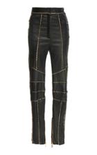 Balmain Chain Leather Trousers
