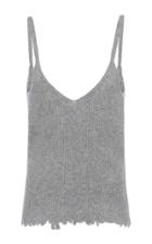 The Elder Statesman Cut Edge Rib Knit Camisole